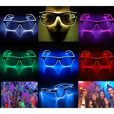 Light up EL Wire Neon Rave Glasses