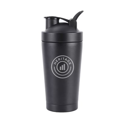 17oz Stainless Steel Vacuum-Insulated Protein Shaker Bottle