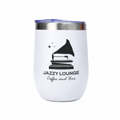 12 oz Stainless Steel Vacuum Insulated Wine Tumbler with Lid