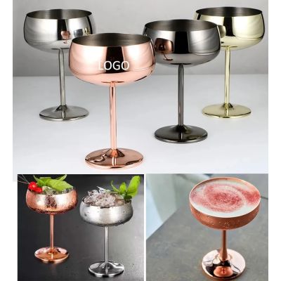 Stainless Steel Cocktail Glass