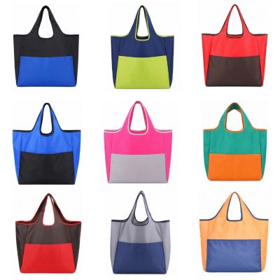 Foldable Ripstop Polyester Shopping Tote Bag