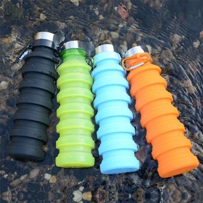 Collapsible Water Bottle with Carabiner