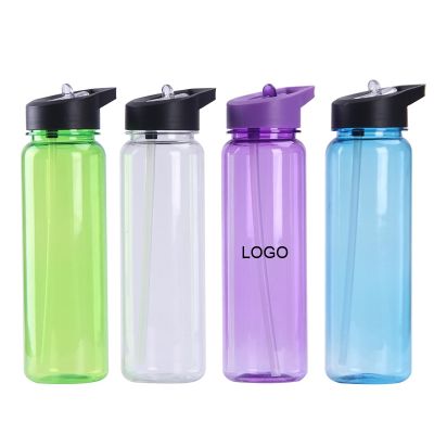 WOBO2215/ Customized BPA Free Water Bottle  with Straw