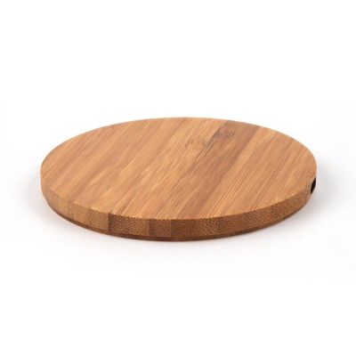 Round Bamboo Phone Wireless Charger
