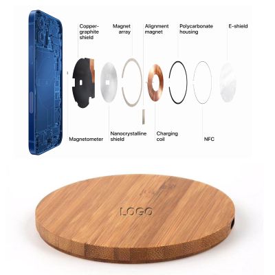 Magsafe Bamboo Phone Wireless Charger