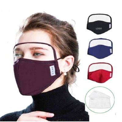 WOHC2764/Cotton Face Mask with Eyes Shield