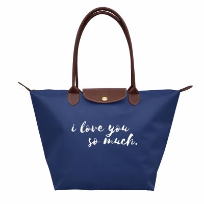 Classic Nylon Trapezoid Tote Bag with Zipper