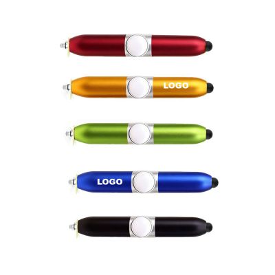 Fidget Spinner Ball Pens With LED Light