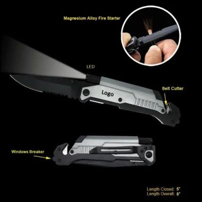 Survival Multifunctional Knife with LED Flashlight